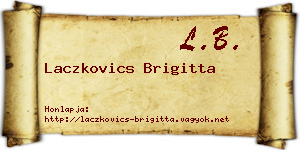 Laczkovics Brigitta névjegykártya